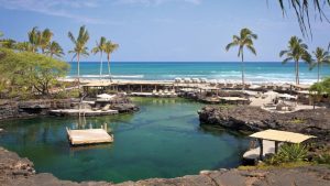 The snorkel pool.